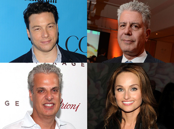 Anthony Bourdain, Eric Ripert, Giada De Laurentiis, Rocco DiSpirito Anthony Bourdain, Eric Ripert, Giada De Laurentiis, Rocco DiSpirito